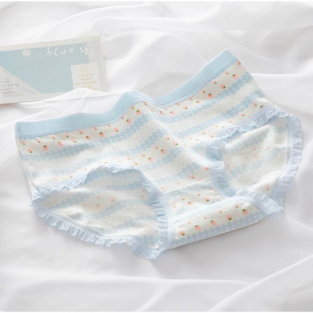 Combo 10 quần lót học sinh nữ cotton hoạ tiết cute đáng yêu, mềm mại thoáng khí 589