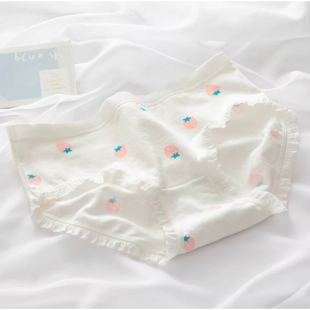 Combo 10 quần lót học sinh nữ cotton hoạ tiết cute đáng yêu, mềm mại thoáng khí 589