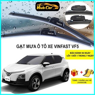 Gạt Mưa Ô Tô Vinfast VF5 Cao Cấp HubCar Thân Mềm Không Xương Gạt Sạch Êm Ái Tăng Hiệu Suất Tối Ưu
