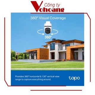 TP-Link Tapo C510W Camera 2K Outdoor AI Xoay Lật 360 Độ, Bảo Mật, IP65 Kháng Nước, Bụi, Nhìn Đêm Xa Rõ Nét