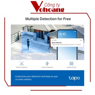 TP-Link Tapo C510W Camera 2K Outdoor AI Xoay Lật 360 Độ, Bảo Mật, IP65 Kháng Nước, Bụi, Nhìn Đêm Xa Rõ Nét