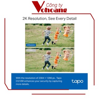 TP-Link Tapo C510W Camera 2K Outdoor AI Xoay Lật 360 Độ, Bảo Mật, IP65 Kháng Nước, Bụi, Nhìn Đêm Xa Rõ Nét