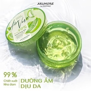 Gel lô hội dưỡng da đa năng Arumore Aloe Vera Smoothing 99% Gel 300ml