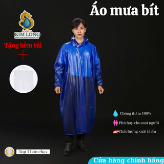 Áo Mưa Bít - Áo Mưa Ít Kỉ - Hoạ Tiết Trơn
