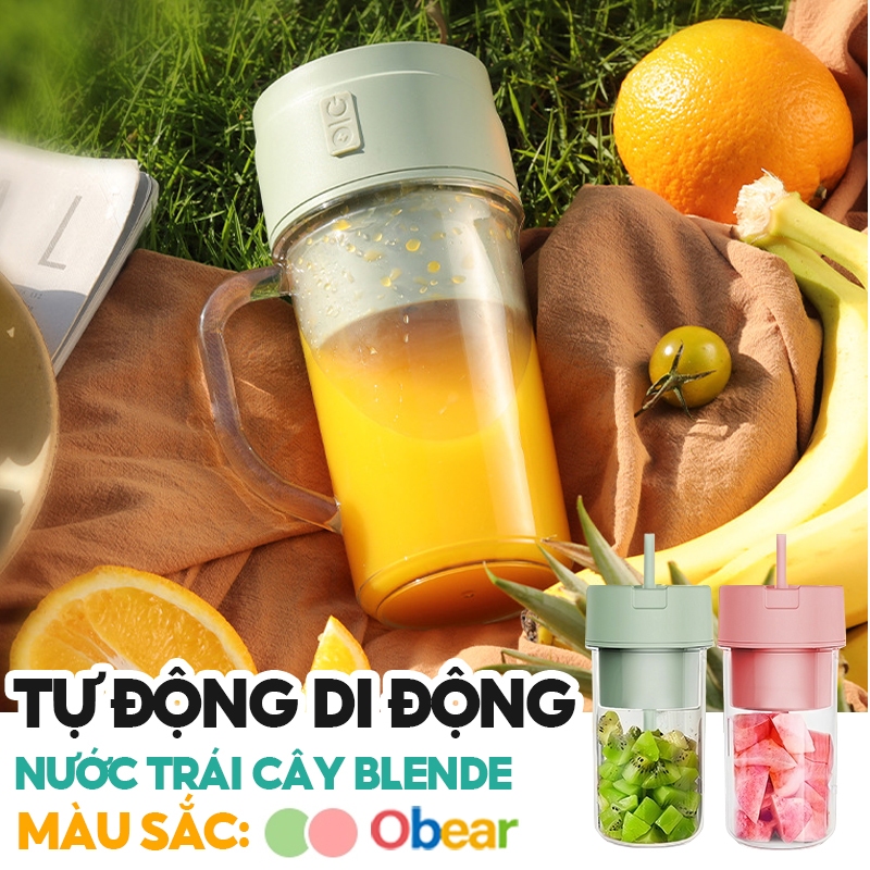 2 trong 1 Máy xay sinh tố nước ép trái cây di động Máy ép trái cây có thể sạc lại