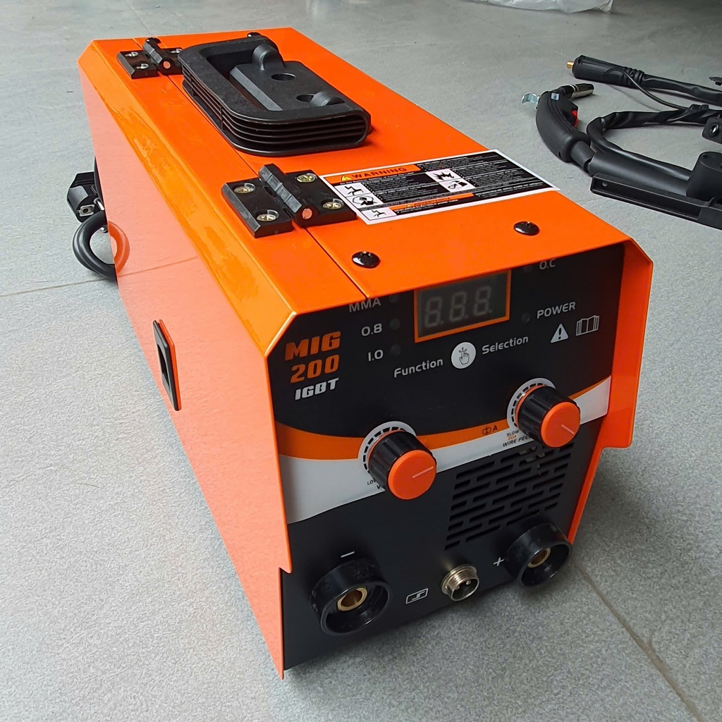 TANKMECH Máy Hàn MIG + Que 2 Chức Năng mini, Máy hàn Mig 200, Hàn MIG Hàn được cả Que Và Vật Liệu Mỏng [ Bảo Hành 12 Thá