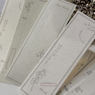 Giấy note retro trang trí junk journal Listen to the wind 30 tờ