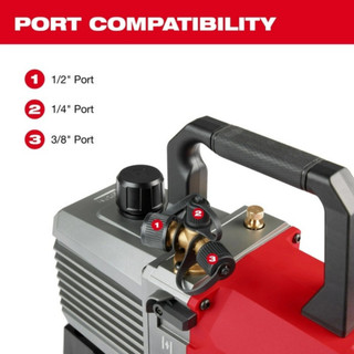 Máy Hút Chân Không Milwaukee M18 FVP5 Dùng Pin - Động Cơ Không Chổi Than, Bảo Vệ Chân Không Tự Động