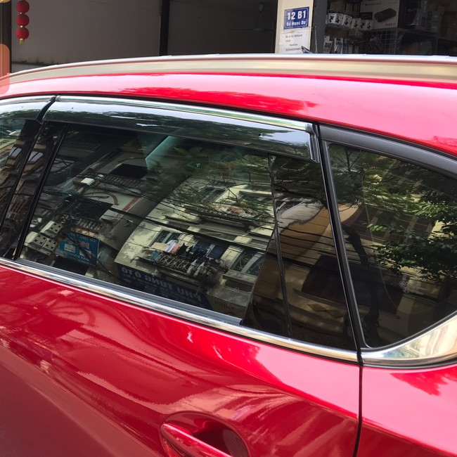 Vè che mưa ô tô MAZDA CX5 2018 - 2025, Vè che mưa chỉ mạ nhựa ABS cao cấp