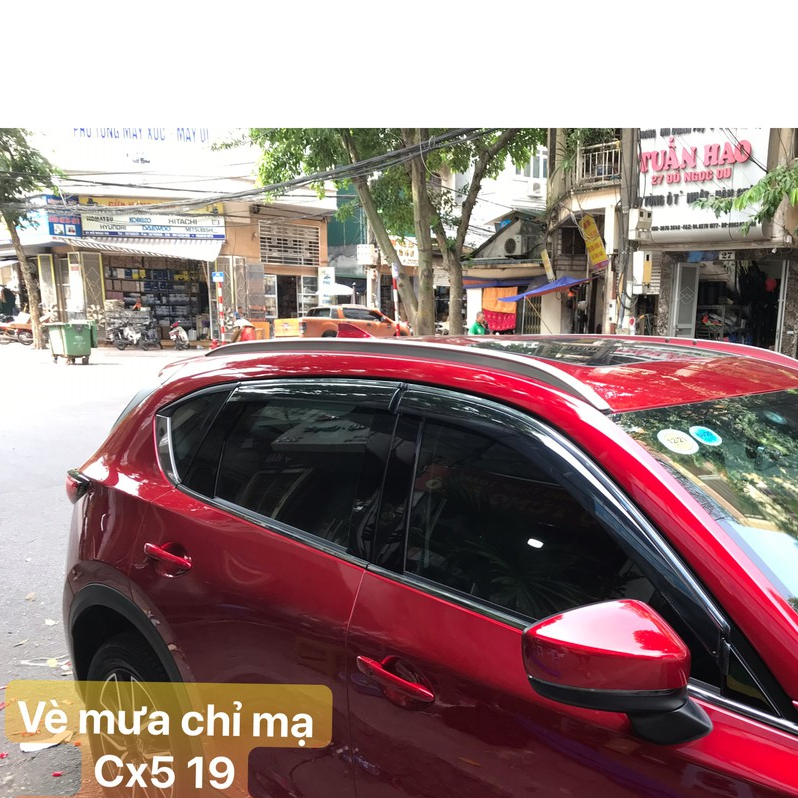 Vè che mưa ô tô MAZDA CX5 2018 - 2025, Vè che mưa chỉ mạ nhựa ABS cao cấp