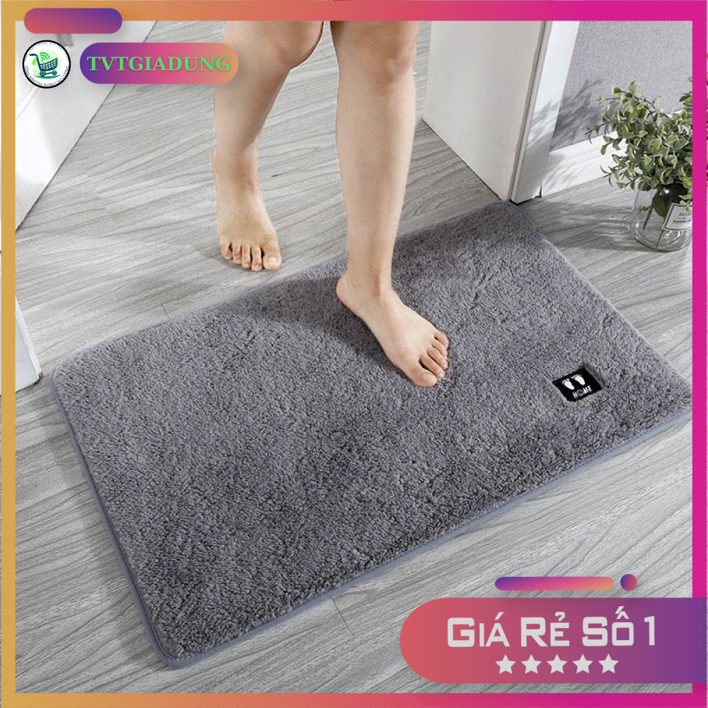 Set 2 Thảm Lau Chân chống trượt phòng khách - nhà bếp cao cấp đế cao su hút nước (mầu ngẫu nhiên) 40x60cm