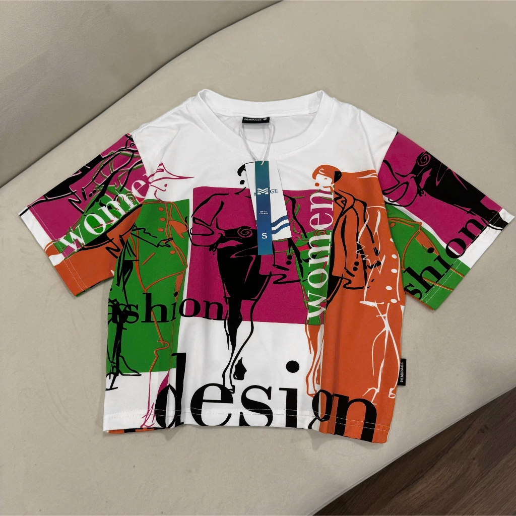 Áo Thun Mirage Họa Tiết Cô Gái Local Brand Chất 100% Cotton Mềm Mịn Thoáng Mát