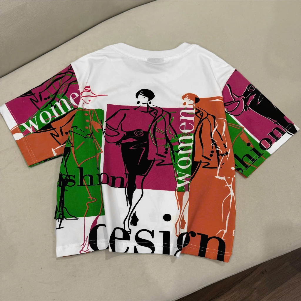 Áo Thun Mirage Họa Tiết Cô Gái Local Brand Chất 100% Cotton Mềm Mịn Thoáng Mát