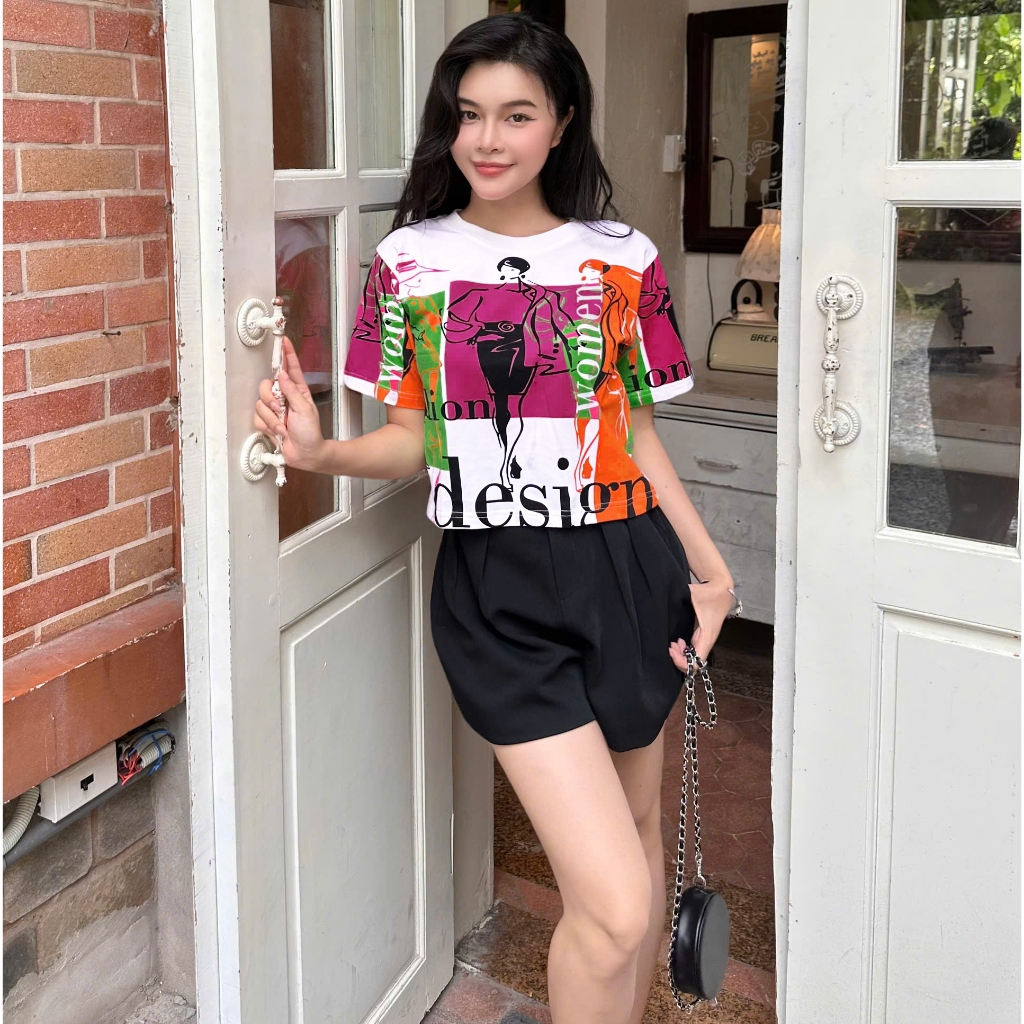 Áo Thun Mirage Họa Tiết Cô Gái Local Brand Chất 100% Cotton Mềm Mịn Thoáng Mát