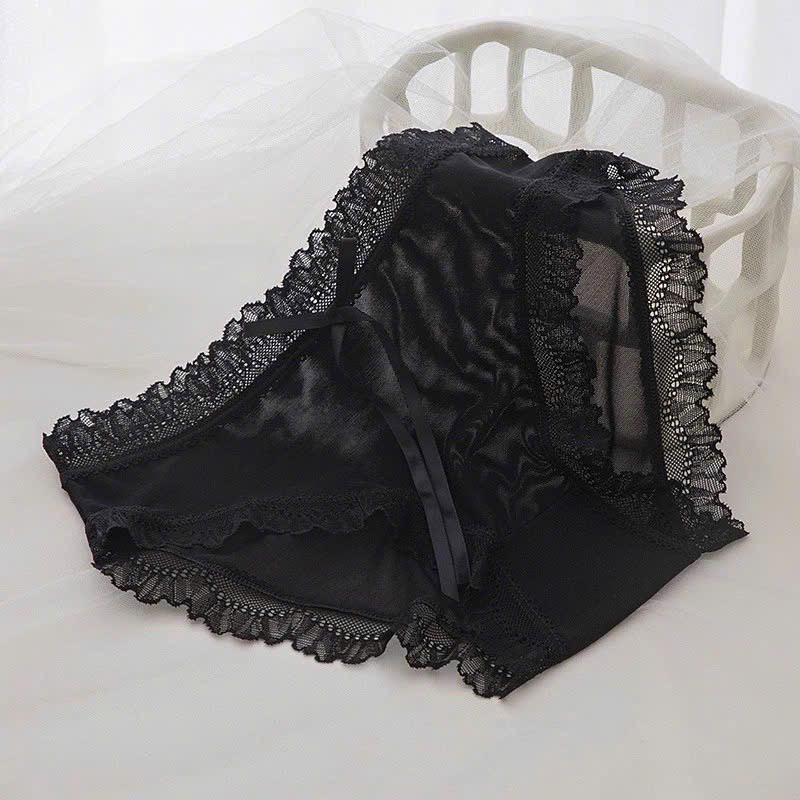Sét 10 quần chip nữ ren viền bèo mềm mại – Đồ lót nữ cute 1026