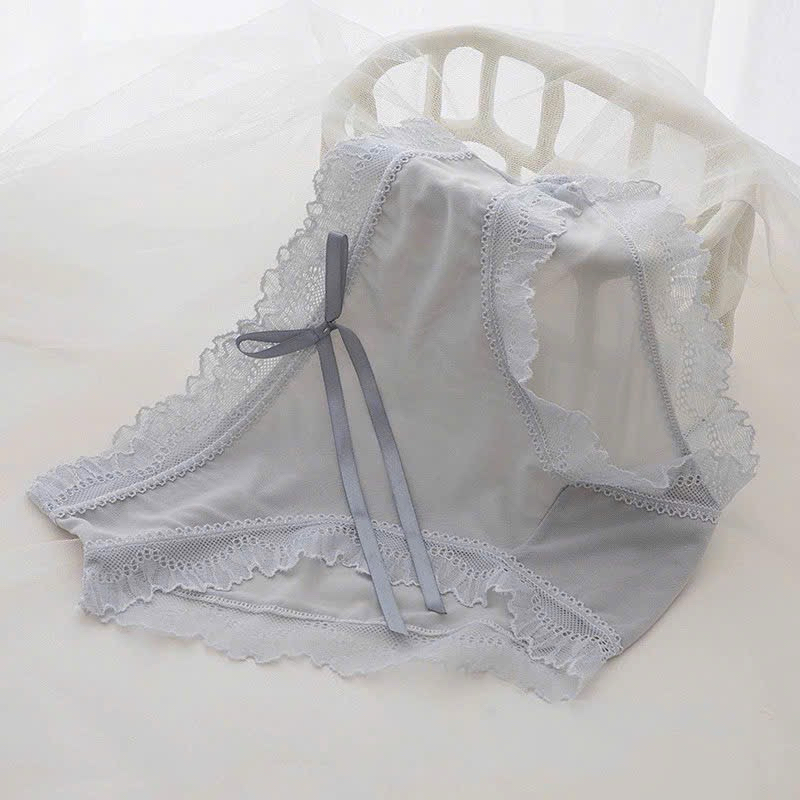 Sét 10 quần chip nữ ren viền bèo mềm mại – Đồ lót nữ cute 1026
