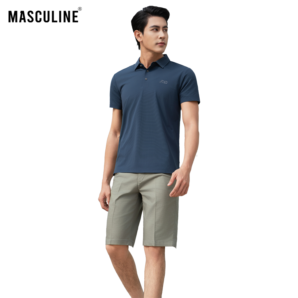 Áo polo nam cao cấp MASCULINE MPL52 Chất liệu tơ tằm thấm hút mồ hôi co giãn tốt phom Regular Fit