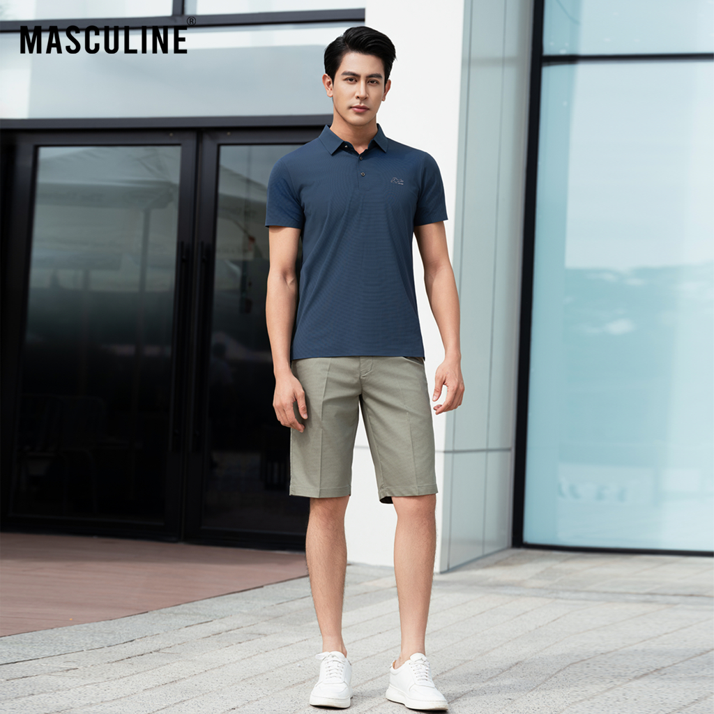 Áo polo nam cao cấp MASCULINE MPL52 Chất liệu tơ tằm thấm hút mồ hôi co giãn tốt phom Regular Fit