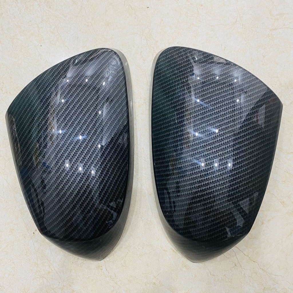 Bộ 2 ốp gương xe HYUNDAI Grand I10 đời  2014 - 2025 - Mẫu Vân Carbon cao cấp dùng chung bản [SEDAN & HATBACK]