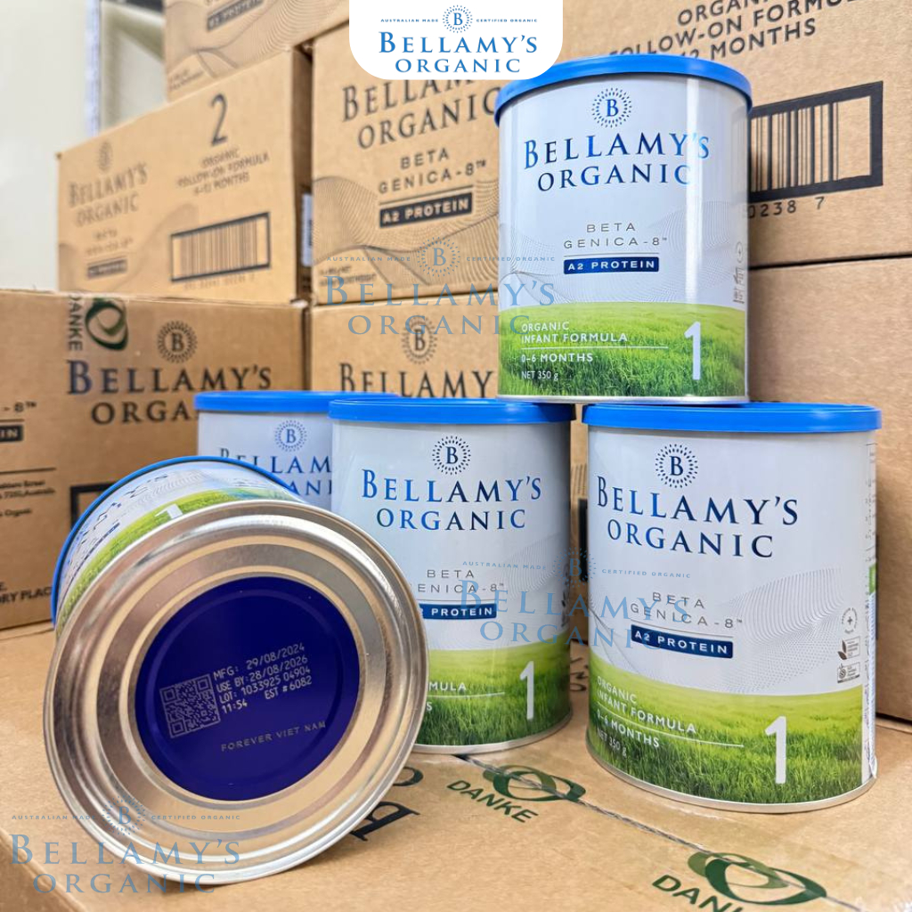 Sữa Bellamy Organic A2 Số 1 & Số 2 350g – Hữu Cơ Nguyên Kem Từ Úc