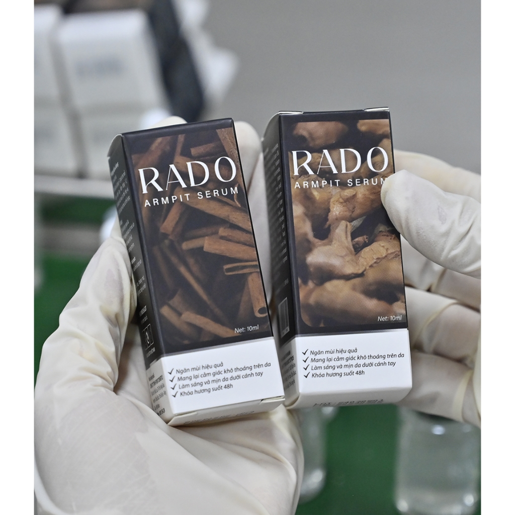 Serum Hôi Nách RADO - GIảm Hôi Nách, Hôi Chân và Sáng Da sạch hôi nách vĩnh viễn lọ 10ml