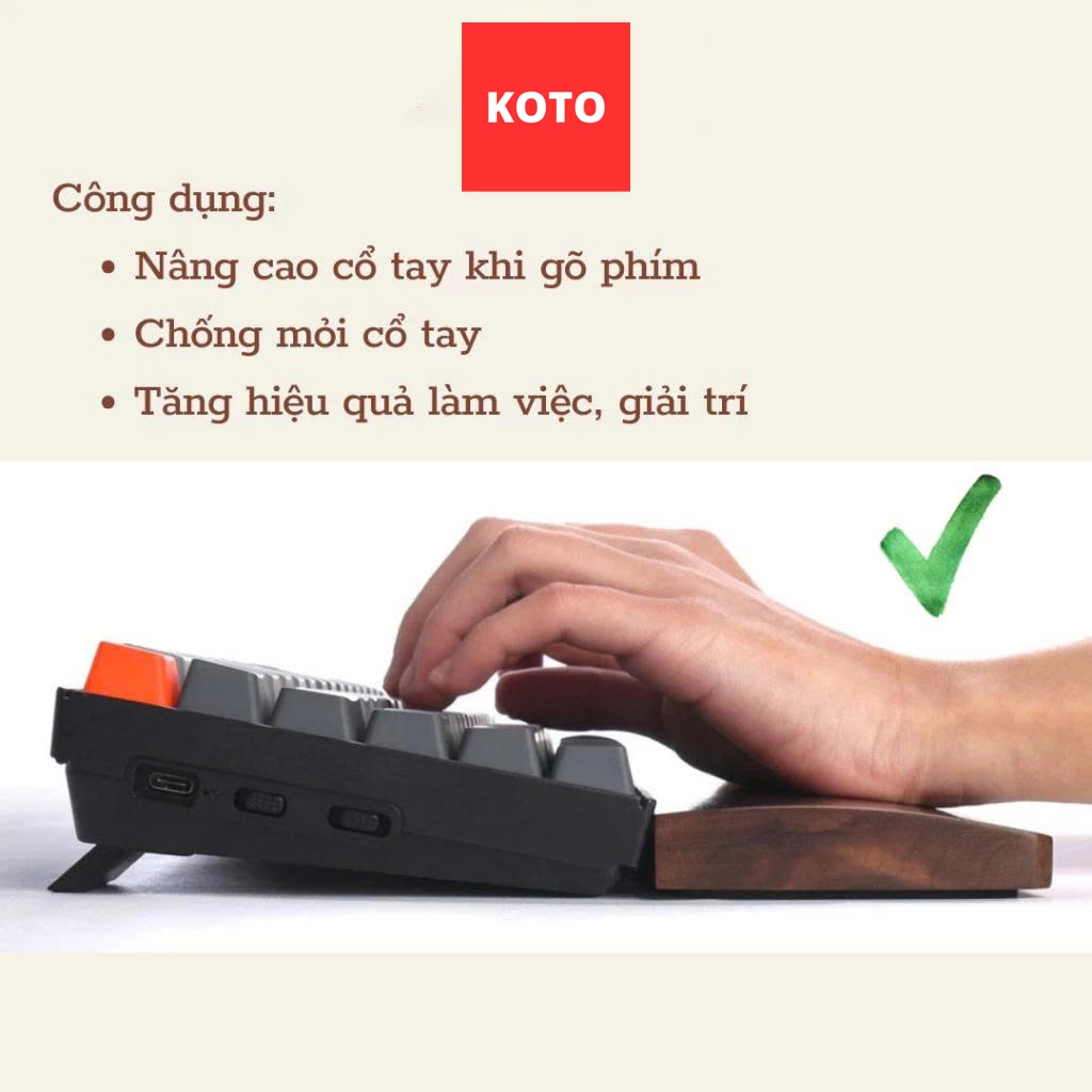Thiết kế của Kê Tay Bàn Phím Cao Cấp