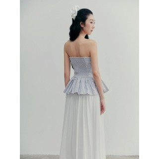 Áo OLV cúp ngực xếp ly dáng peplum nhiều màu pastel trẻ trung Ellerby phù hợp đi chơi đi cà phê
