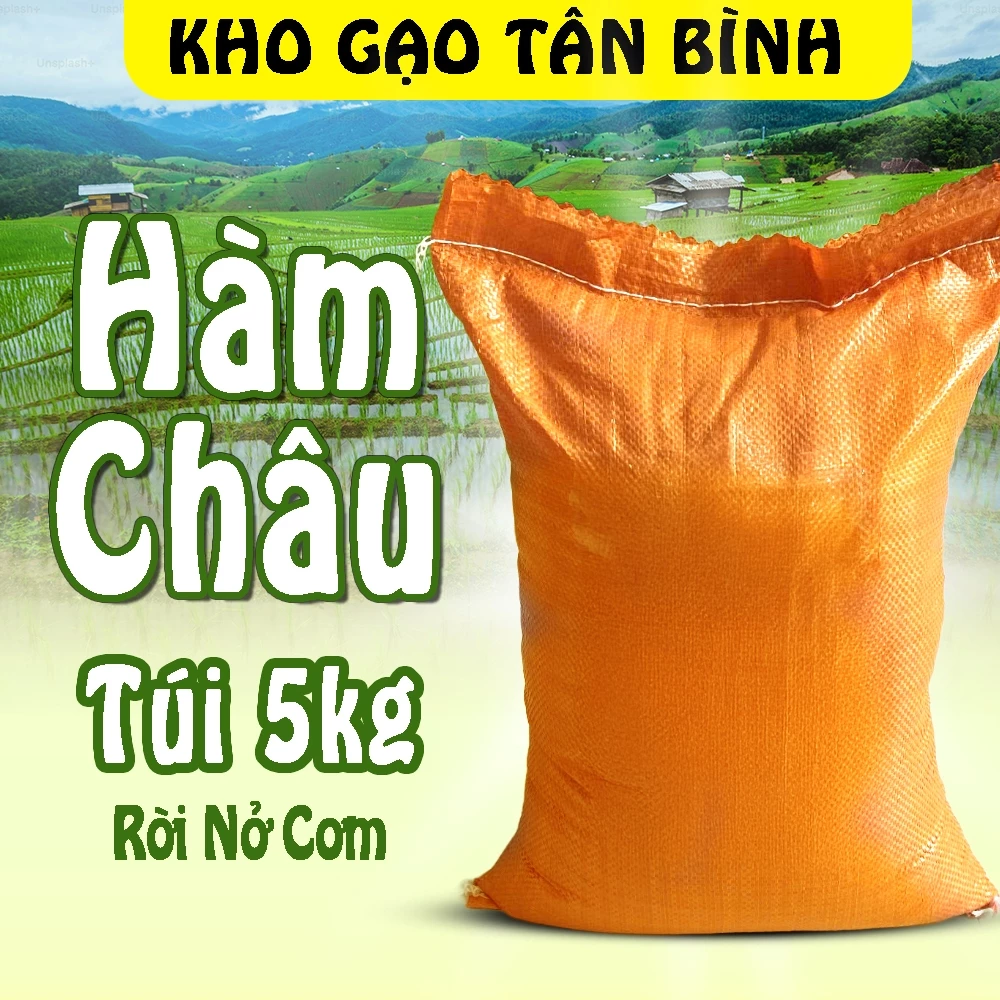 Gạo Hàm Châu Tài Nguyên 5kg - Nở Rời Mềm Cơm - Dành Cho người thích ăn gạo khô
