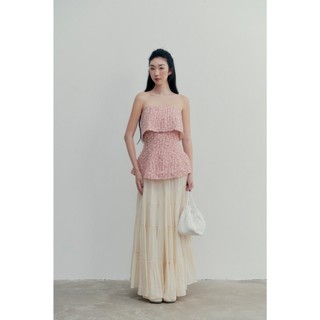 Áo OLV cúp ngực dáng peplum chạy bảng tầng ngực nữ tính nhiều màu ngọt ngào Genevie phù hợp đi chơi