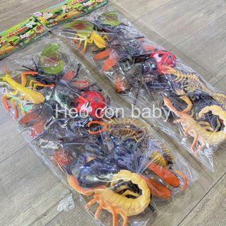 Đồ chơi bộ túi côn trùng bằng nhựa dẻo (Bịch lớn) / Đồ chơi chọc ghẹo