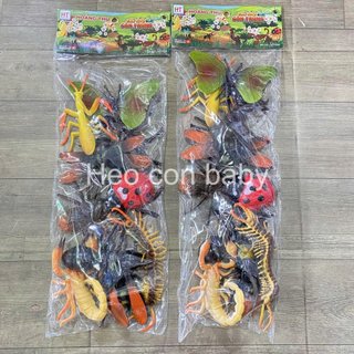 Đồ chơi bộ túi côn trùng bằng nhựa dẻo (Bịch lớn) / Đồ chơi chọc ghẹo