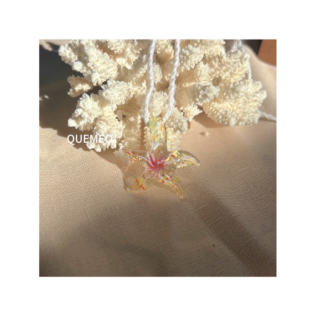 [SỈ] Dây chuyền mặt Hoa Thuỷ Tinh FLOWER QUEMEO Phụ Kiện Đi Biển PHIÊN BẢN MỚI