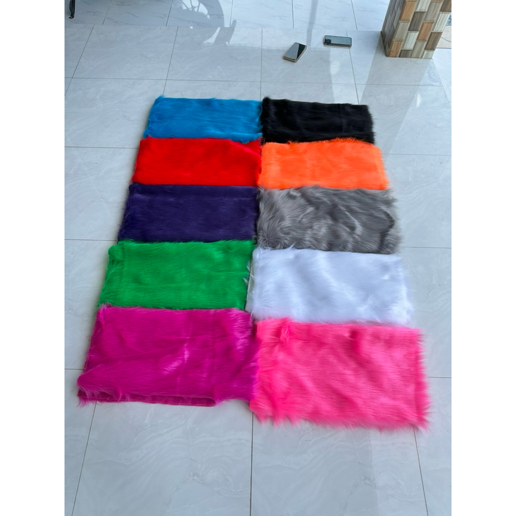 Thảm lông nhỏ giá rẻ size 50cm x 40cm - Thảm may gấu bông , may áo gối , may phụ kiện