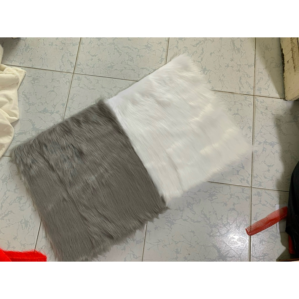 Thảm lông nhỏ giá rẻ size 50cm x 40cm - Thảm may gấu bông , may áo gối , may phụ kiện