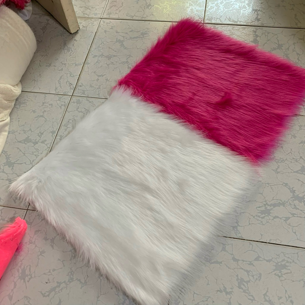 Thảm lông nhỏ giá rẻ size 50cm x 40cm - Thảm may gấu bông , may áo gối , may phụ kiện