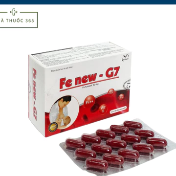 Viên uống FE NEW G7 hộp 75 viên uống bố sung sắt và acid folic cho bà bầu