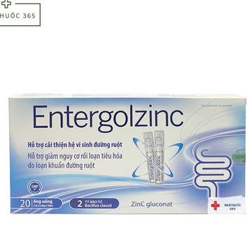 Men ENTERGOLZINC Men ống và Kẽm cho bé Men vi sinh dành cho bé từ 0 tháng tuổi ( Hộp 20 ống )