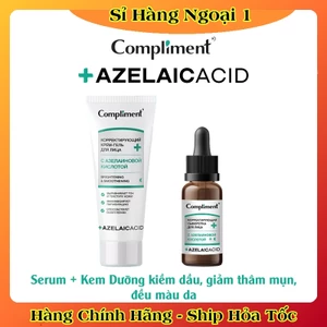 Serum và Kem dưỡng Compliment Azelaic Acid giảm thâm mụn, đều màu da 27ml của Nga