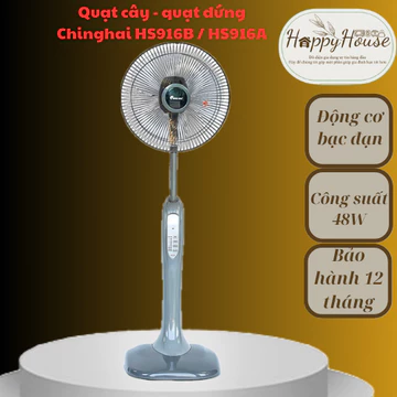 (HÀNG CHÍNH HÃNG) Quạt cây - quạt đứng Chinghai HS916B / HS916A - Điều khiển cơ / Điều khiển từ xa