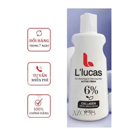 oxy bạc hà chống rát da đầu Lucas Chính Hãng 1000ml oxy bạc hà dưỡng trợ thuốc nhuộm tóc