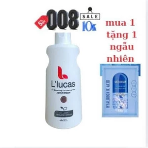 oxy bạc hà chống rát da đầu Lucas Chính Hãng 1000ml oxy bạc hà dưỡng trợ thuốc nhuộm tóc