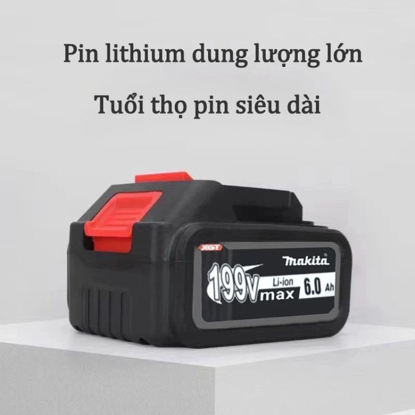 Quạt tích điện pin 10-20 Cell dùng liên tục 6-12H, Pin Makita, Quạt khung kim loại 2 cấp độ gió siêu mát.