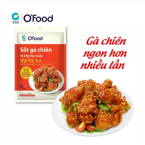 Combo 2 gói sốt gà chiên Ofood, sốt gà thơm ngon các vị gói 120g