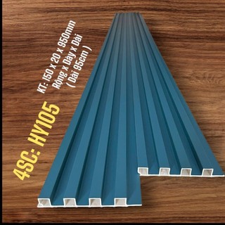 Tấm nhựa ốp tường lam sóng 4 sóng cao (Dài 95cm x Rộng 15cm)