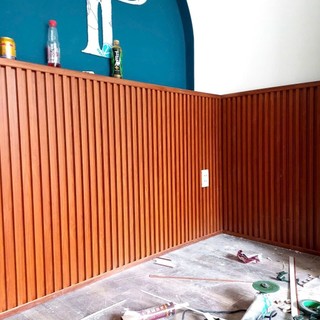 Tấm nhựa ốp tường lam sóng 4 sóng cao (Dài 95cm x Rộng 15cm)