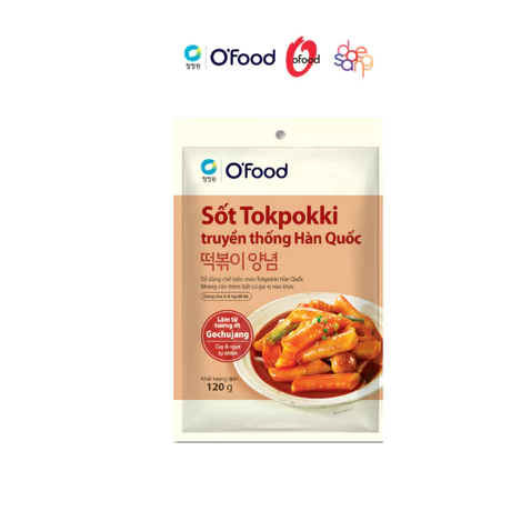 Combo 3 gói sốt tokbokki / tokpokki Hàn Quốc O'Food 120g