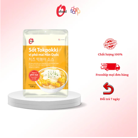 Combo 3 gói sốt tokbokki / tokpokki Hàn Quốc O'Food 120g