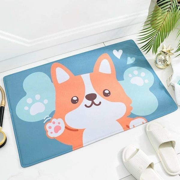 Thảm Lau Chân ❤️Thú 3D❤️ Thảm trải sàn thiết kế lót chân chống trơn trượt - Giao mẫu ngẫu nhiên hình