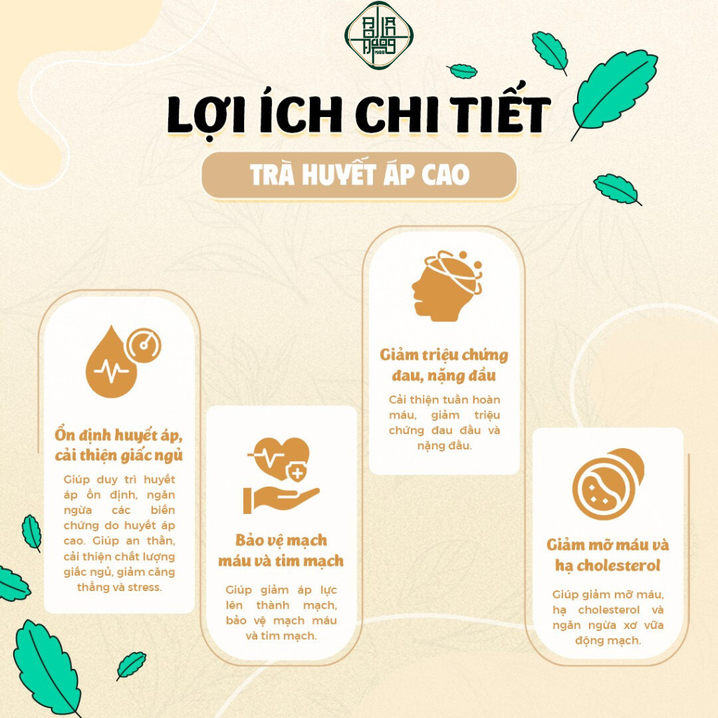 Trà Huyết Áp Cao - Bội Lan Đường - Túi 50 lọc
