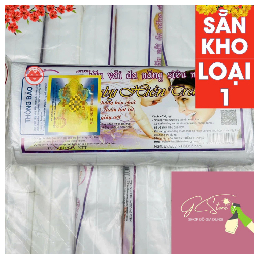 Khăn Khô Đa Năng Baby Hiền Trang Gói Khoảng 200gr 145 đến 150 Tờ Hàng Loại 1